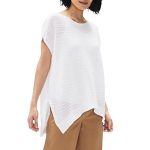 Eileen Fisher Rib Stretch Bateau Neck Top